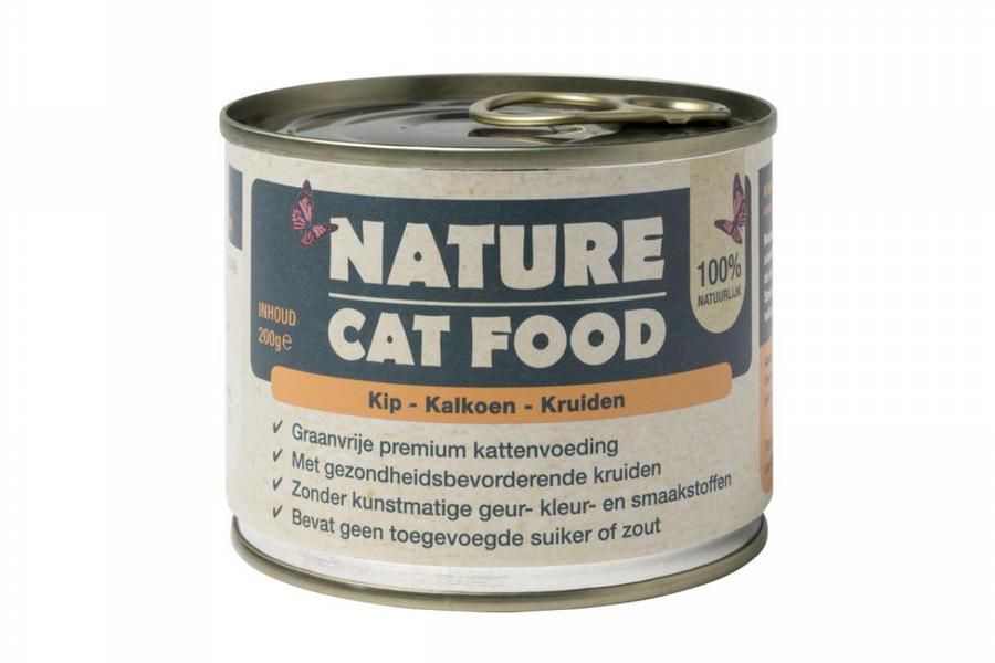 Nature Cat Food natvoer-kat-kip-kalkoen-kruiden- blik