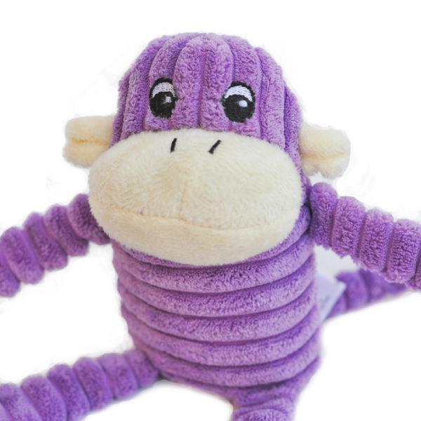 ZippyPaws Spencer Crinkle Monkey S Purple2