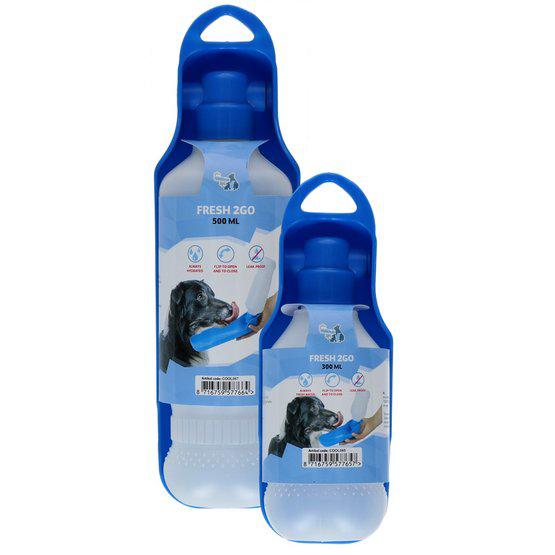 CoolPets Fresh 2GO Water Drinkfles 300 ml en 500ml