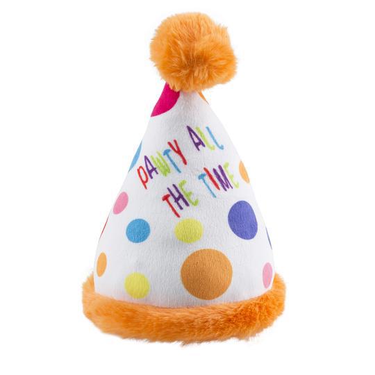 Haute Diggity Dog �- Happy Birthday Pawty Hat Toy