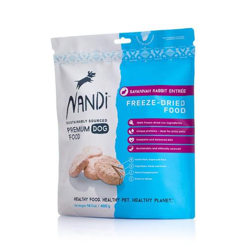 Nandi Freeze Dried Food Savannah Rabbit 400 gram