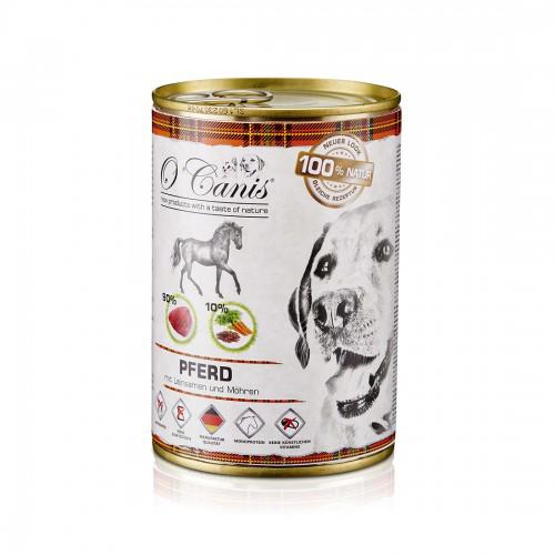 O'canis Blik Paard met Lijnzaad 400 gram