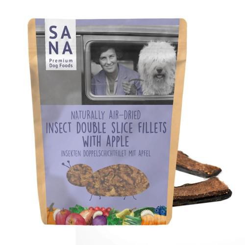 Sana Dog Double Slice Fillets insect met appel