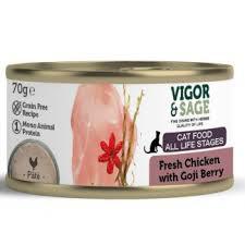 Vigor Natvoer Kat met Verse Kip � Goji Berry