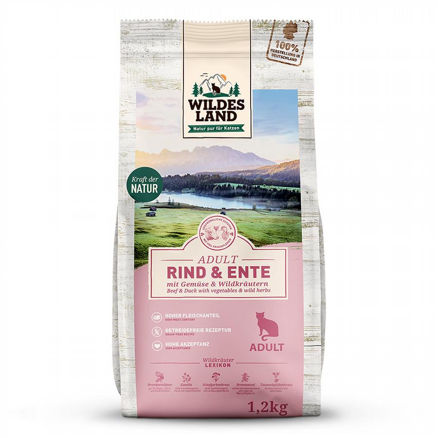 Wildes land Cat - Beef & Duck with Garden Vegetables 1,2 kilo