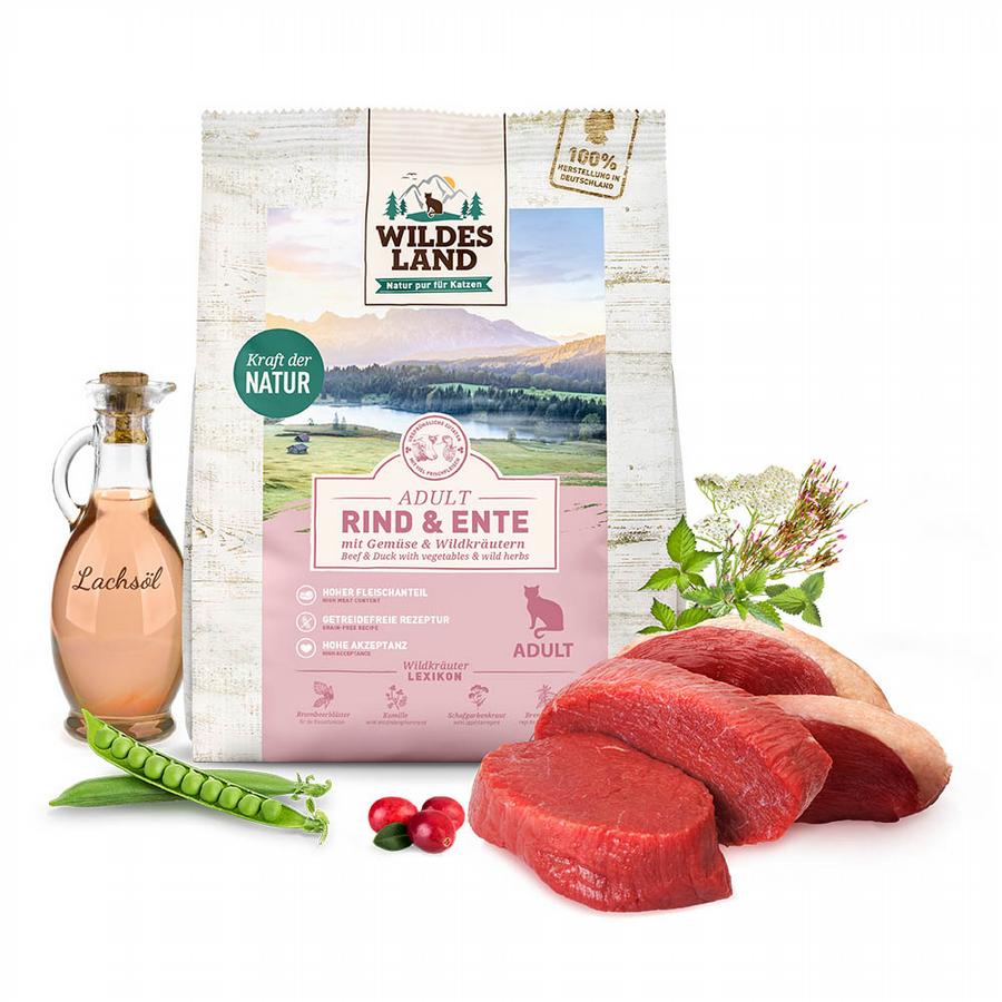 Wildes land Cat - Beef & Duck with Garden Vegetables 1,2 kilo4