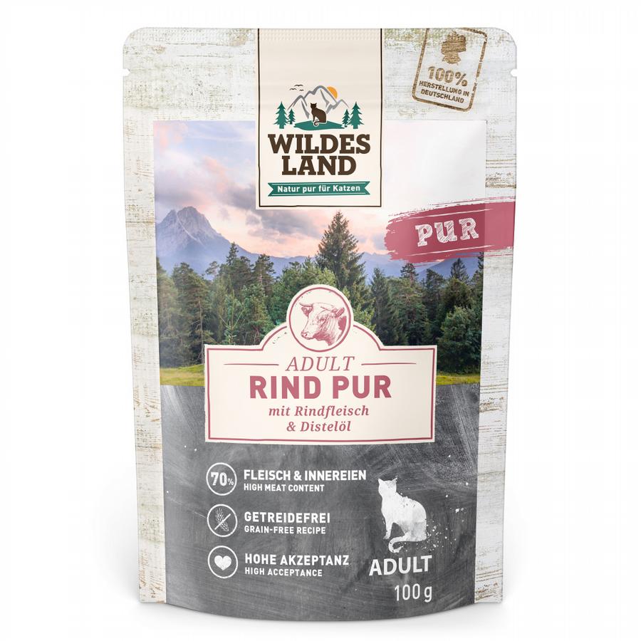 Wildes Land Cat Pouch Pure - Beef2