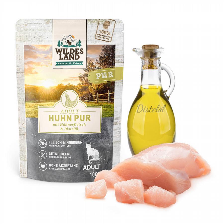 Wildes Land Cat Pouch Pure - Chicken