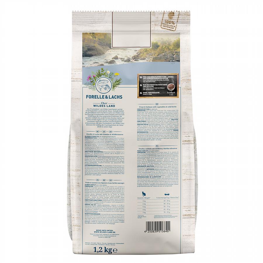 Wildes land Cat - Salmon & Trout 1,2 kilo2