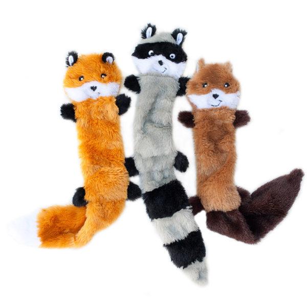 ZippyPaws 3-Pack Large - Fox, Raccoon & Squirrel