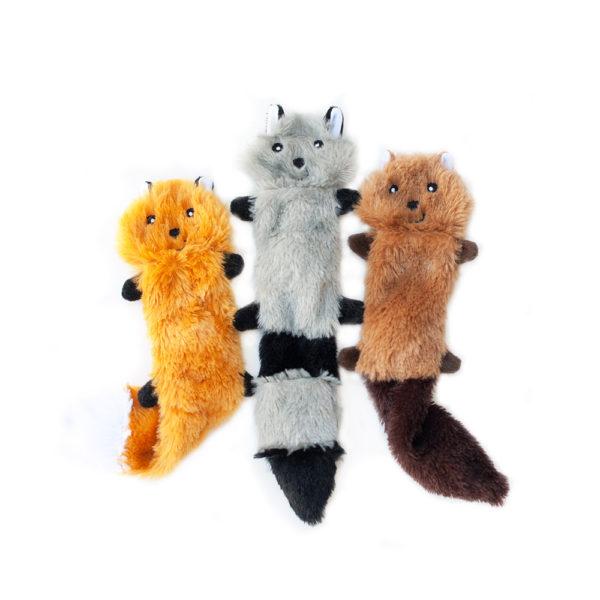 ZippyPaws 3-Pack Small - Fox, Raccoon & Squirrel2