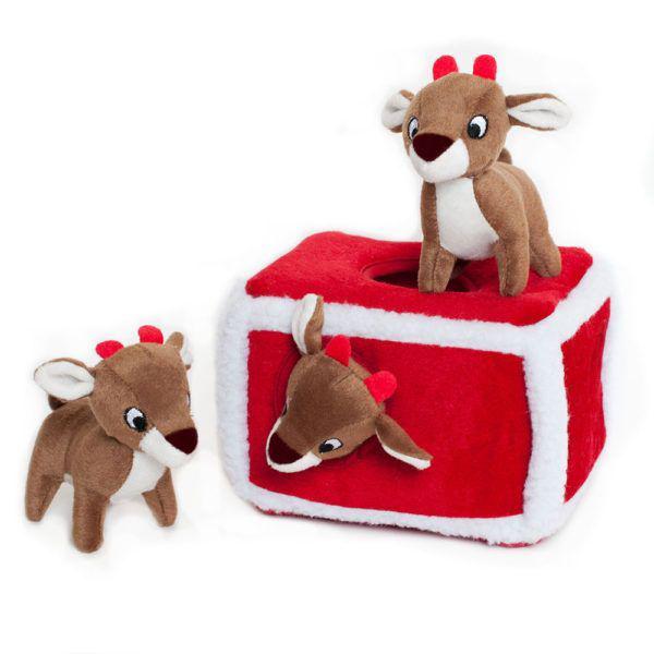 ZippyPaws Holiday Burrow - Reindeer Pen4