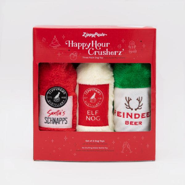 ZippyPaws Holiday Happy Hour Crusherz Three Pack