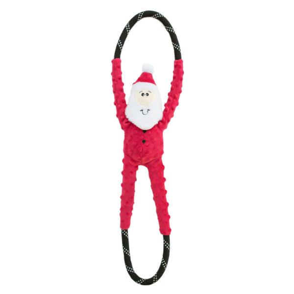 ZippyPaws Holiday Rope Tugz Santa