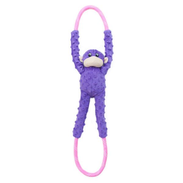 ZippyPaws Ropetugz Purple Monkey