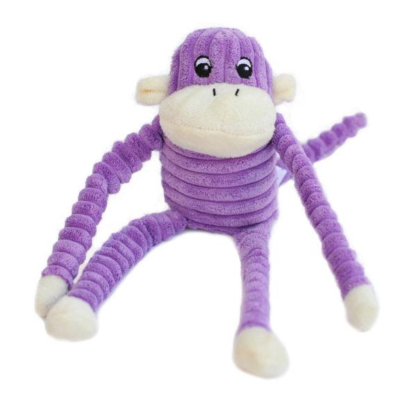 ZippyPaws Spencer Crinkle Monkey S Purple