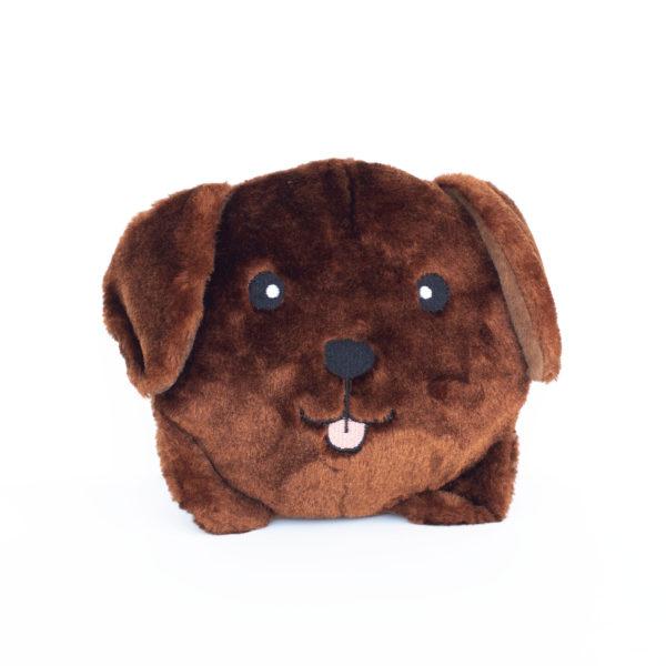 ZippyPaws Squeakie - Chocolate Lab Bun