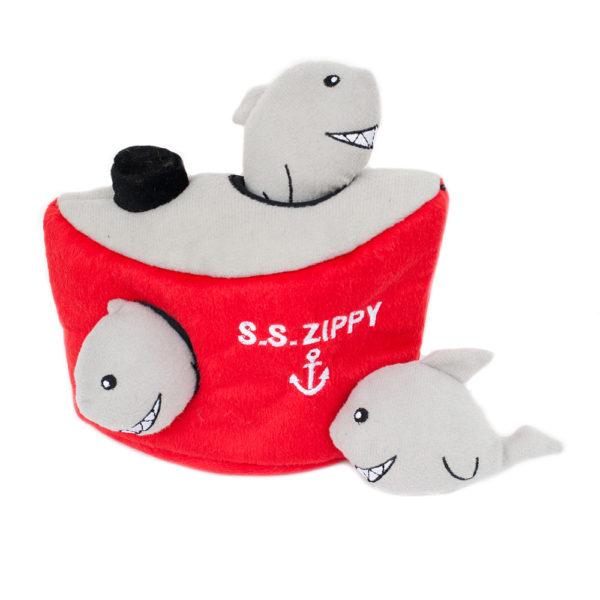 ZippyPaws Zippy Burrow  Shark �n Ship